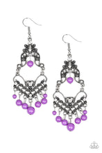 Cargar imagen en el visor de la galería, Colorfully Cabaret - Purple Earrings