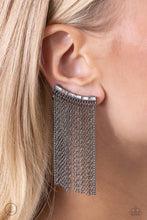 Load image into Gallery viewer, Feuding Fringe - Black earring