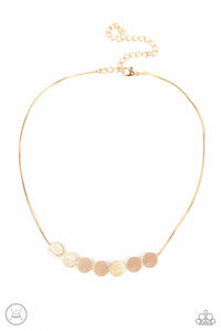 Slimmer Glimmer - Gold Necklace CHOKER