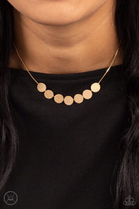 Slimmer Glimmer - Gold Necklace CHOKER