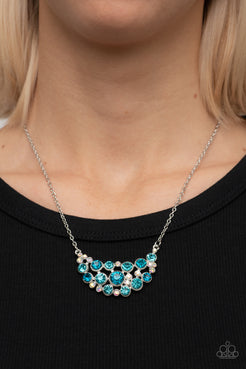 Effervescently Divine - Blue Necklace