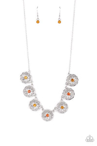 Garden Greetings - Orange Necklace-