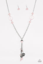 Laden Sie das Bild in den Galerie-Viewer, Heart-Stopping Harmony - Pink Pearl Necklace-