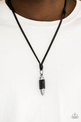 Boldly Bulletproof - Black Necklace