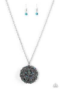 Royal In Roses - Blue  Necklace