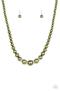 Party Pearls - Green necklace