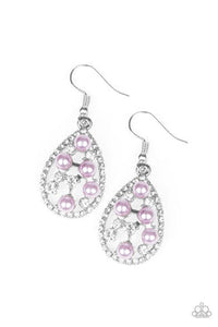 Fabulously Wealthy - Purple Earrings