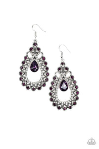 All About Business - Purple Earrings