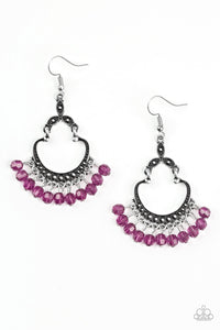 Babe Alert - Purple Earrings -