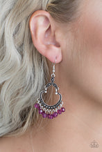 Load image into Gallery viewer, Babe Alert - Purple Earrings -