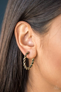 Plainly Panama - Brass Earrings