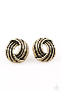 Rare Refinement - Brass Earrings