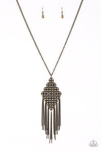 Web Design - Brass  Necklace