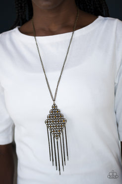 Web Design - Brass  Necklace