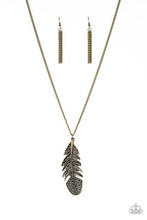 Laden Sie das Bild in den Galerie-Viewer, Free Bird - Brass  Necklace