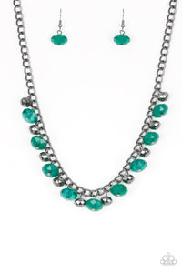 RUNWAY REBEL GREEN  NECKLACE