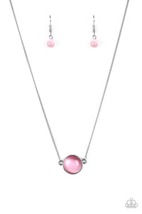 ROSE-COLORED GLASSES PINK NECKLACE