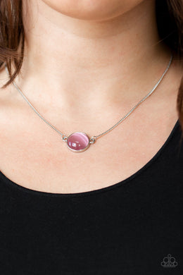 ROSE-COLORED GLASSES PINK NECKLACE