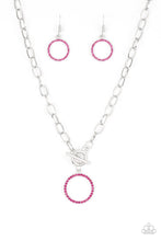 Load image into Gallery viewer, ALL IN FAVOR - PINK RHINESTONE NECKLACE PAPARAZZI