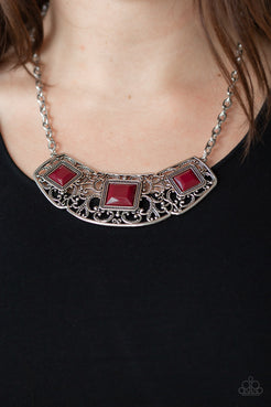 Feeling Inde-PENDANT - Red Necklace