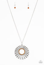 Cargar imagen en el visor de la galería, Chicly Centered - Brown Necklace