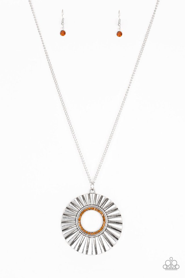 Chicly Centered - Brown Necklace