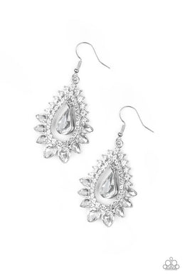 BOSS BRILLIANCE WHITE EARRINGS