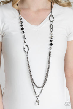 Modern Girl Glam - Black Lanyard