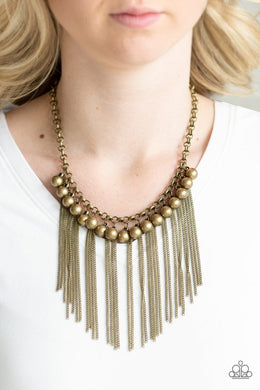 Powerhouse Prowl - Brass Necklace