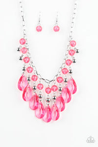 Beauty School Drop Out - Pink Necklace