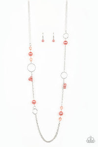 Pageant Princess - Orange Necklace