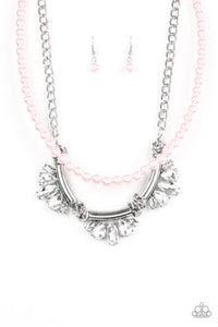 Bow Before The Queen - Pink Necklace