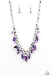 I Want To SEA The World - Purple Necklace