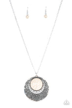 Cargar imagen en el visor de la galería, Medallion Meadow - White Necklace