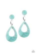 Load image into Gallery viewer, Beach Oasis - Blue earring