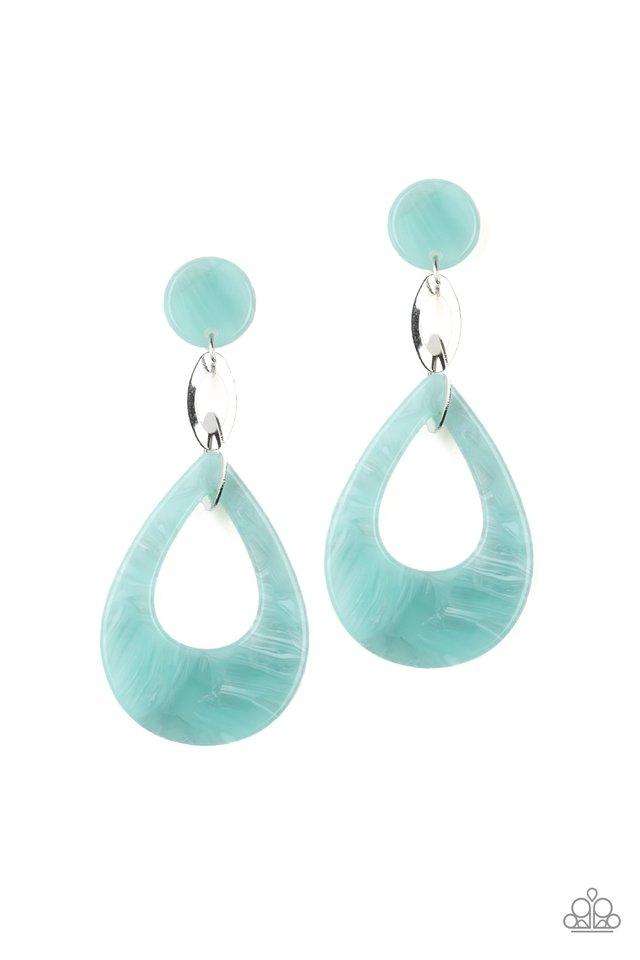 Beach Oasis - Blue earring