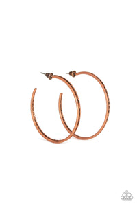 Texture Tempo - Copper Earrings