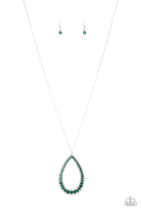 Big Ticket Twinkle - Green necklace