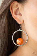 Cargar imagen en el visor de la galería, Solitaire REFINEMENT - Orange earring