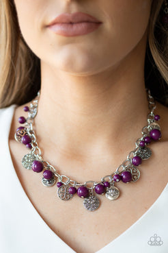 Guru Garden - Purple  Necklace