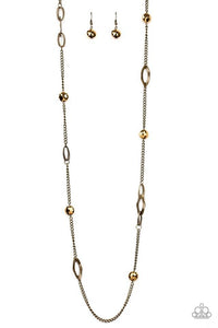 DUCHESS DAZZLE - BRASS NECKLACE