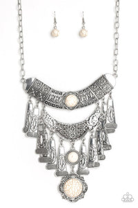 Sahara Royal - White Necklace