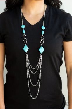 Desert Dawn - Blue  Necklace