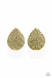 Seasonal Bliss - Brass earring