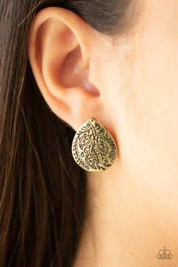 Seasonal Bliss - Brass earring