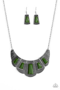 Lion Den - Green necklace