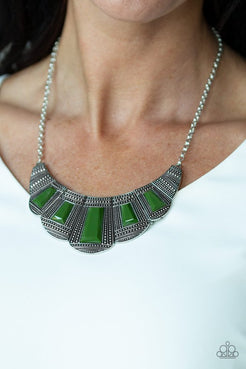 Lion Den - Green necklace