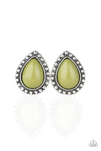 Load image into Gallery viewer, BOLDLY BEADED GREEN EARRINGS