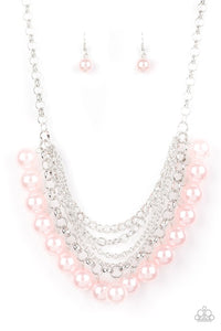 One-Way WALL STREET - Pink Necklace