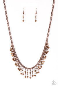 Sporadic Sparkle - Copper Necklace